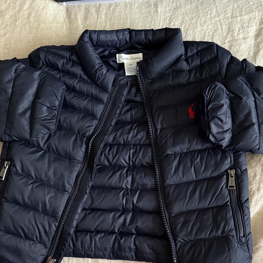 Ralph Lauren Dark Blue Quilted Jacket Kids